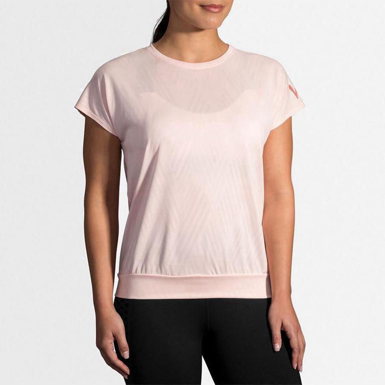 Brooks Array Mujer Camisetas Manga Corta - Rosas (8025LPSKT)